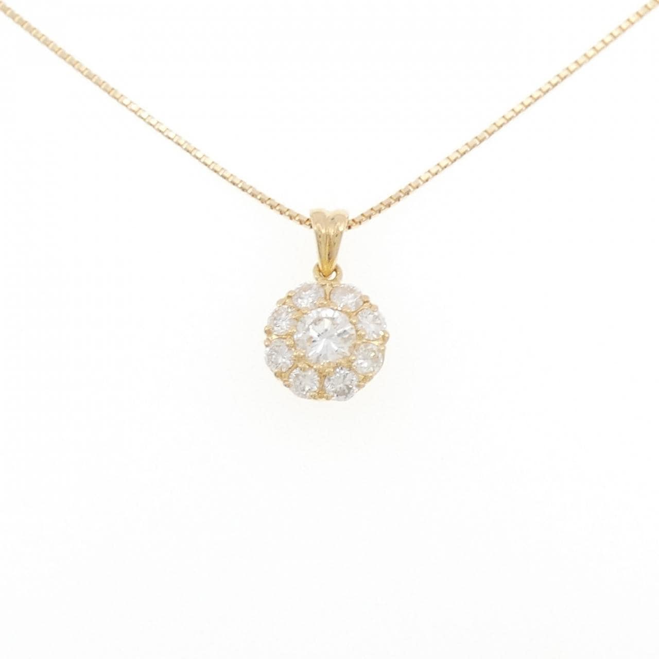 K18YG ダイヤモンド ネックレス 0.77CT