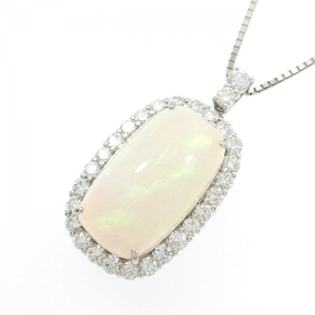 PT900/PT850 オパール ネックレス 7.21CT