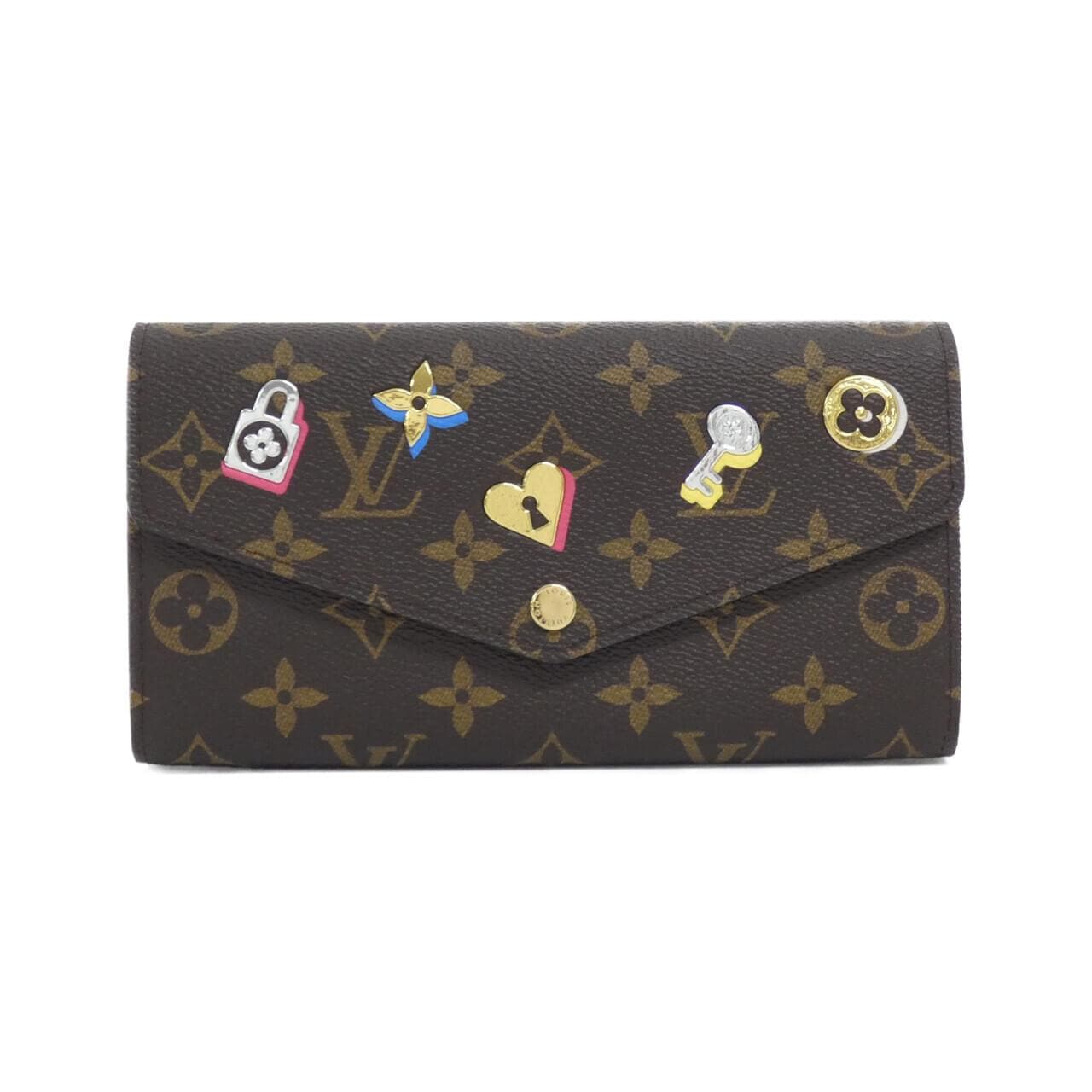 LOUIS VUITTON Monogram（Love Lock）Portefeuille Sarah M64117 钱包