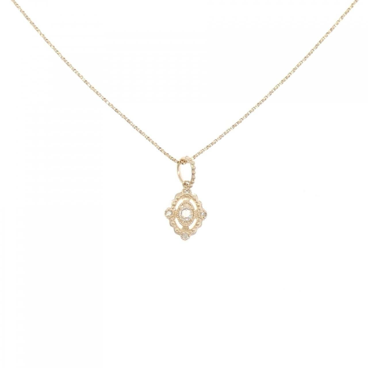 アガット ダイヤモンド ネックレス 0.05CT