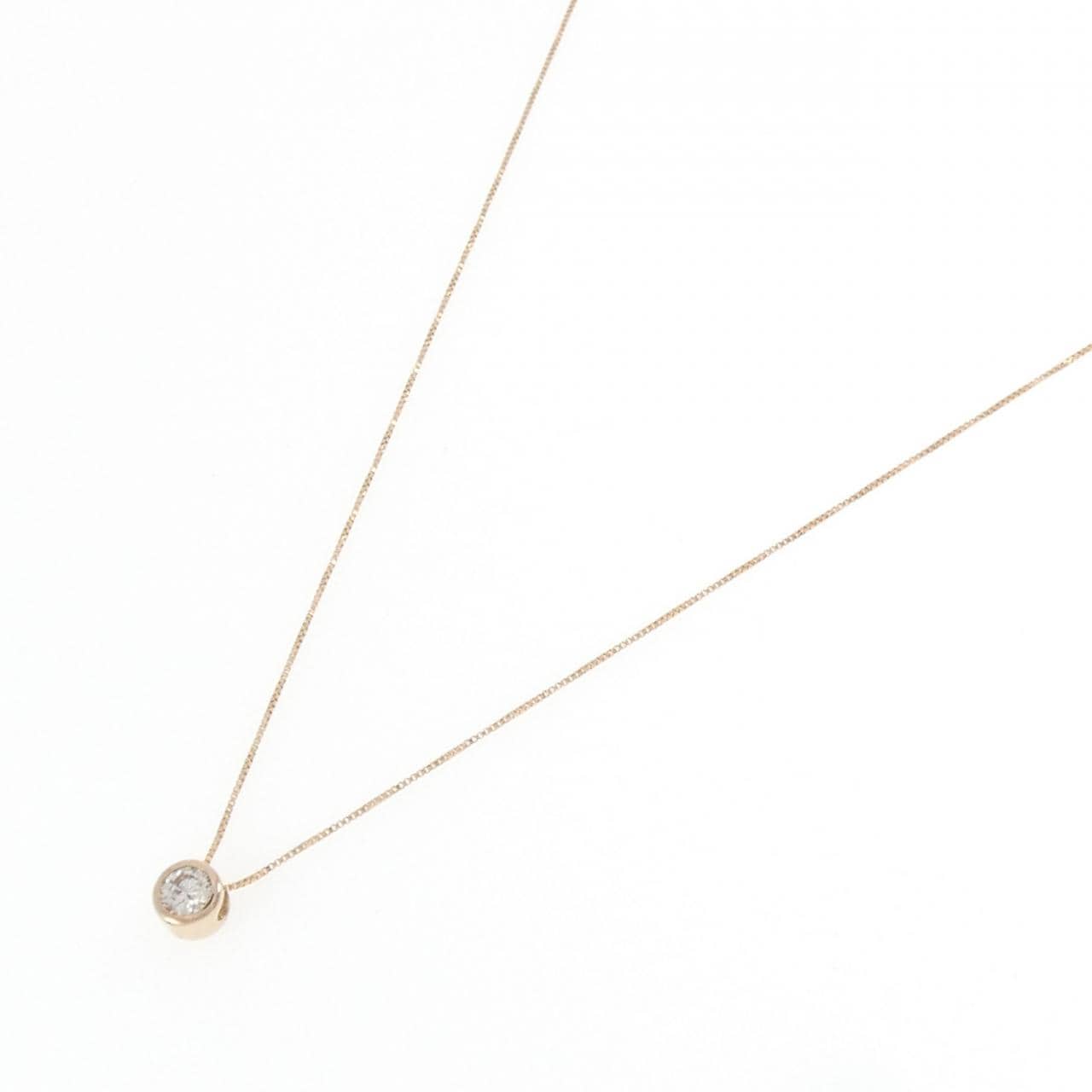 K18PG ダイヤモンド ネックレス 0.20CT