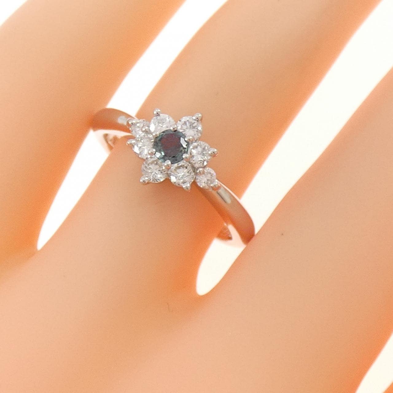 PT900 アレキサンドライト リング 0.13CT