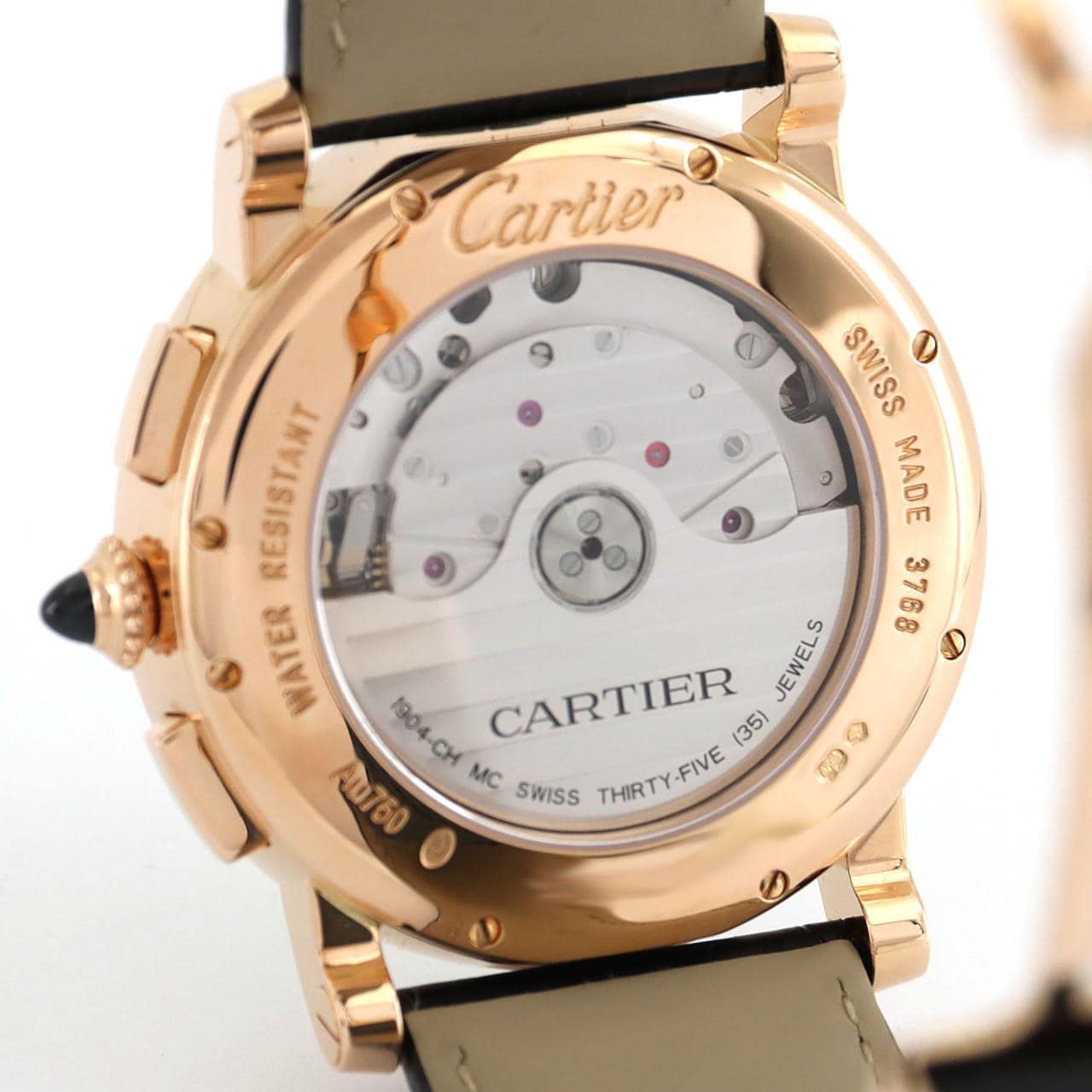 Cartier Chrono de Cartier Chrono PG W1556238 PG/RG自動上弦