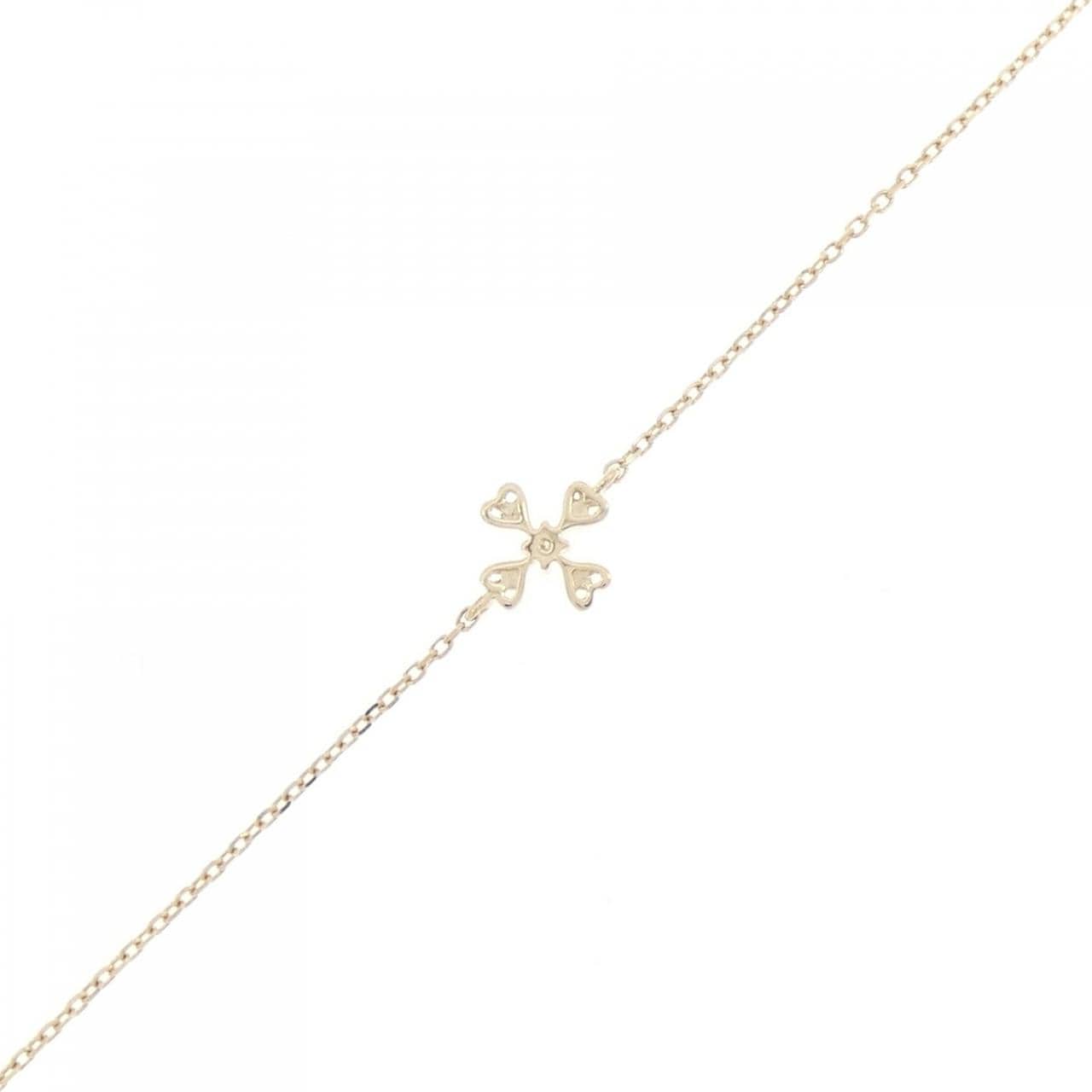 K10YG ハート ダイヤモンド ブレスレット