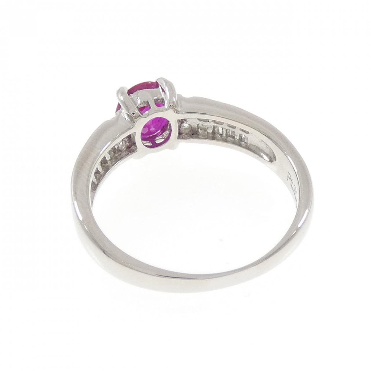 PT900 ルビー リング 0.71CT