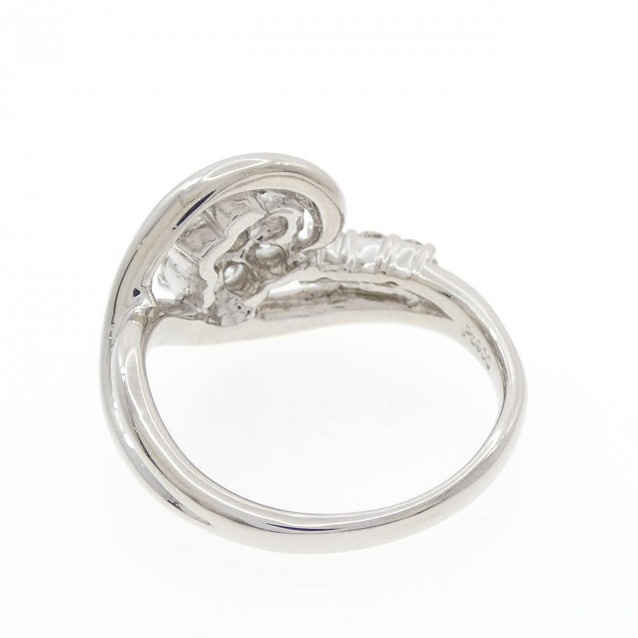 PT900 フラワー ダイヤモンド リング 0.50CT