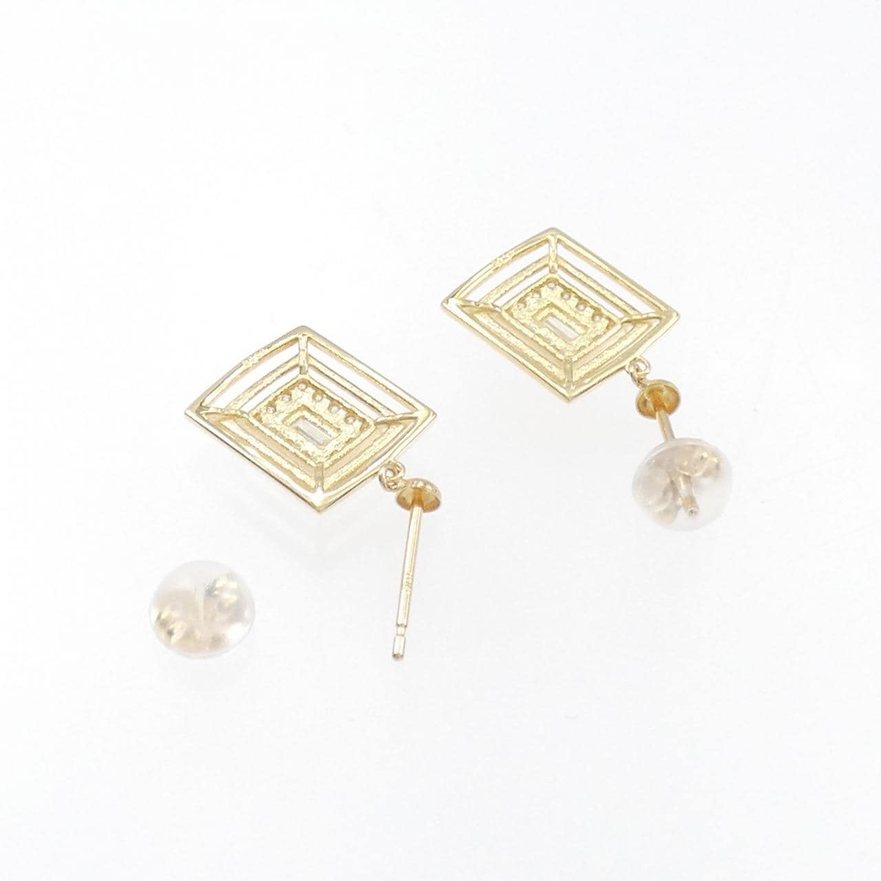 【新品】K18YG ダイヤモンド ピアス 0.30CT