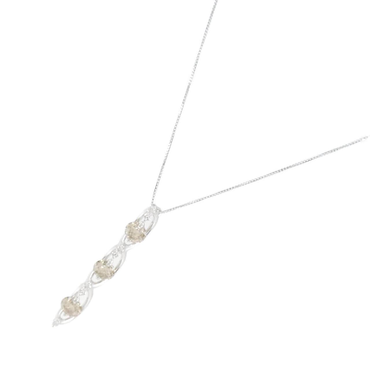K18WG ダイヤモンド ネックレス 1.52CT