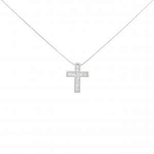 PT900/PT850 クロス ダイヤモンド ネックレス 0.30CT