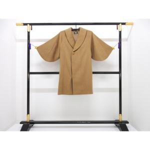 【新品】お洒落コート　アルパカ混　シャルム加工　ヘチマ衿