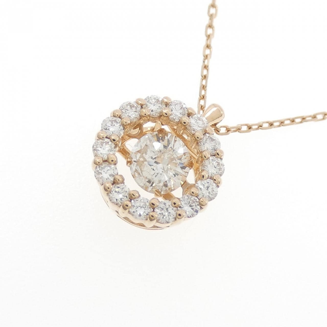 K18PG ダイヤモンド ネックレス 0.40CT