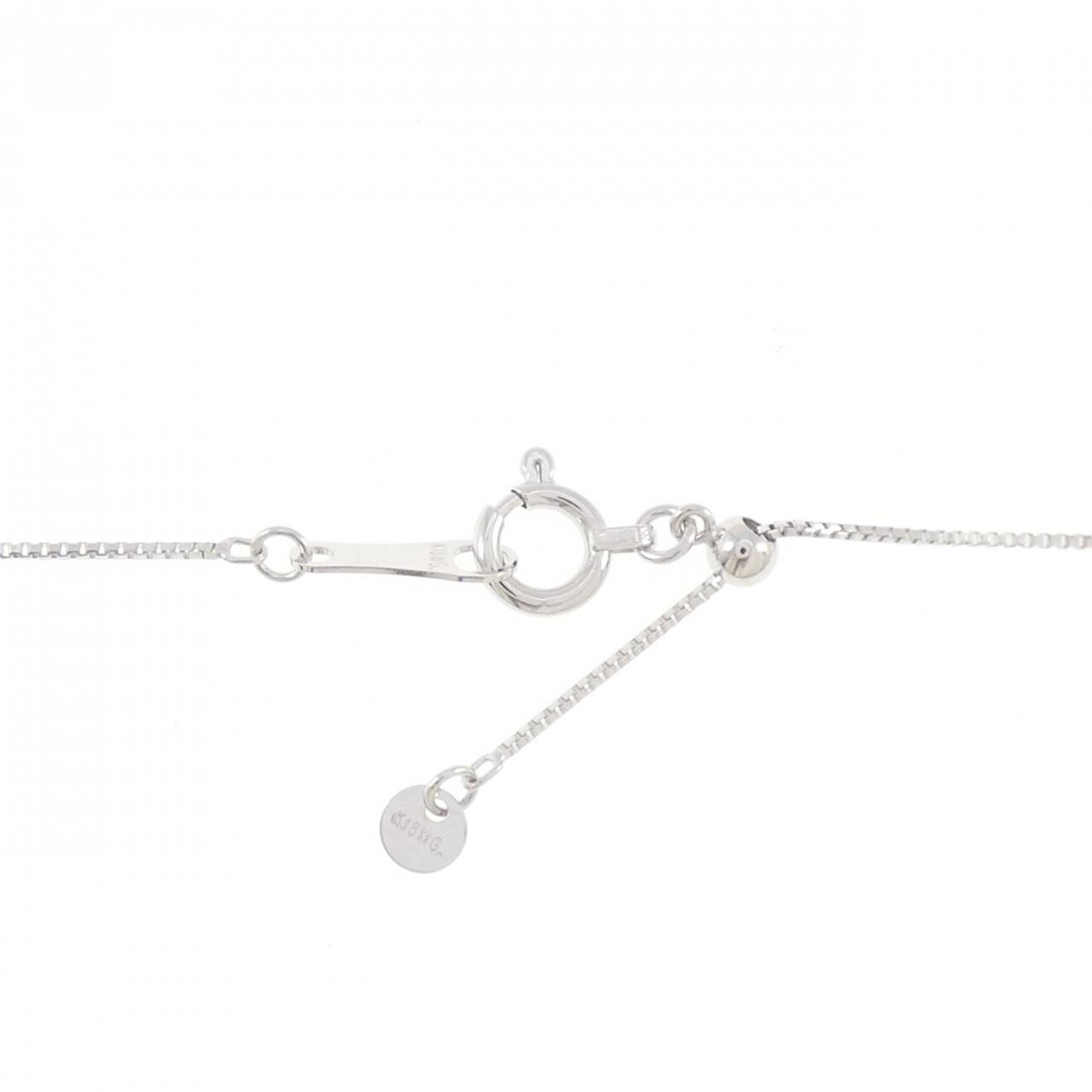 K18WG ダイヤモンド ネックレス 0.50CT