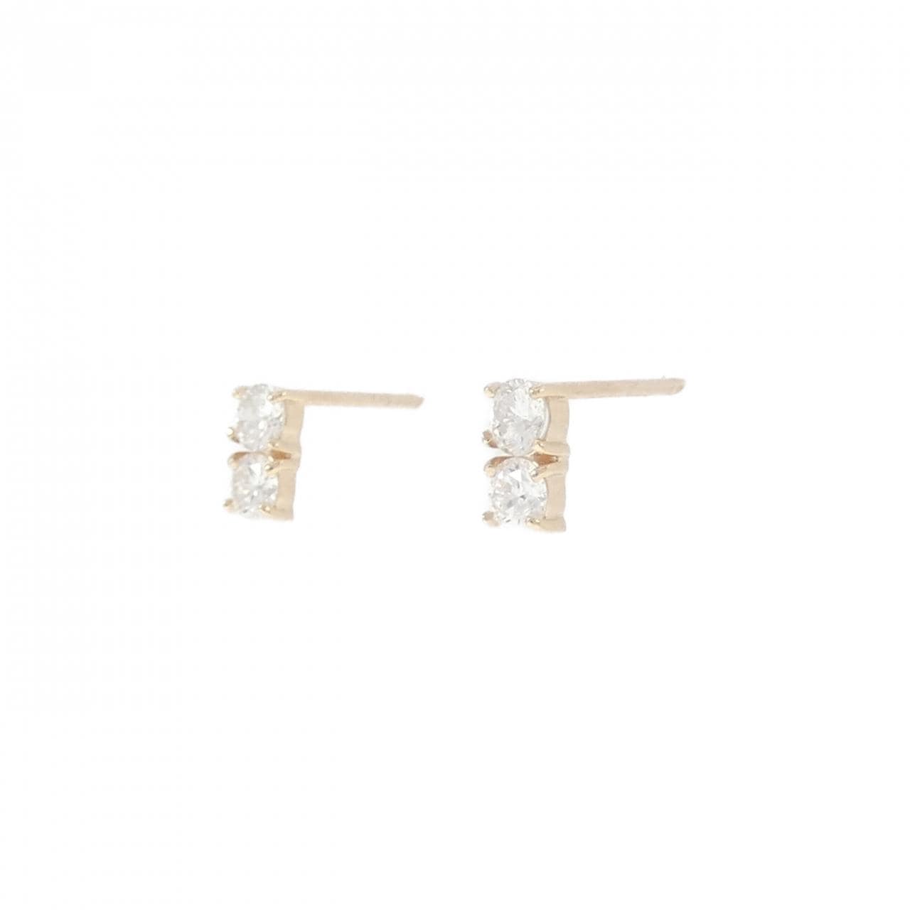 【リメイク】K10YG ダイヤモンド ピアス 0.30CT