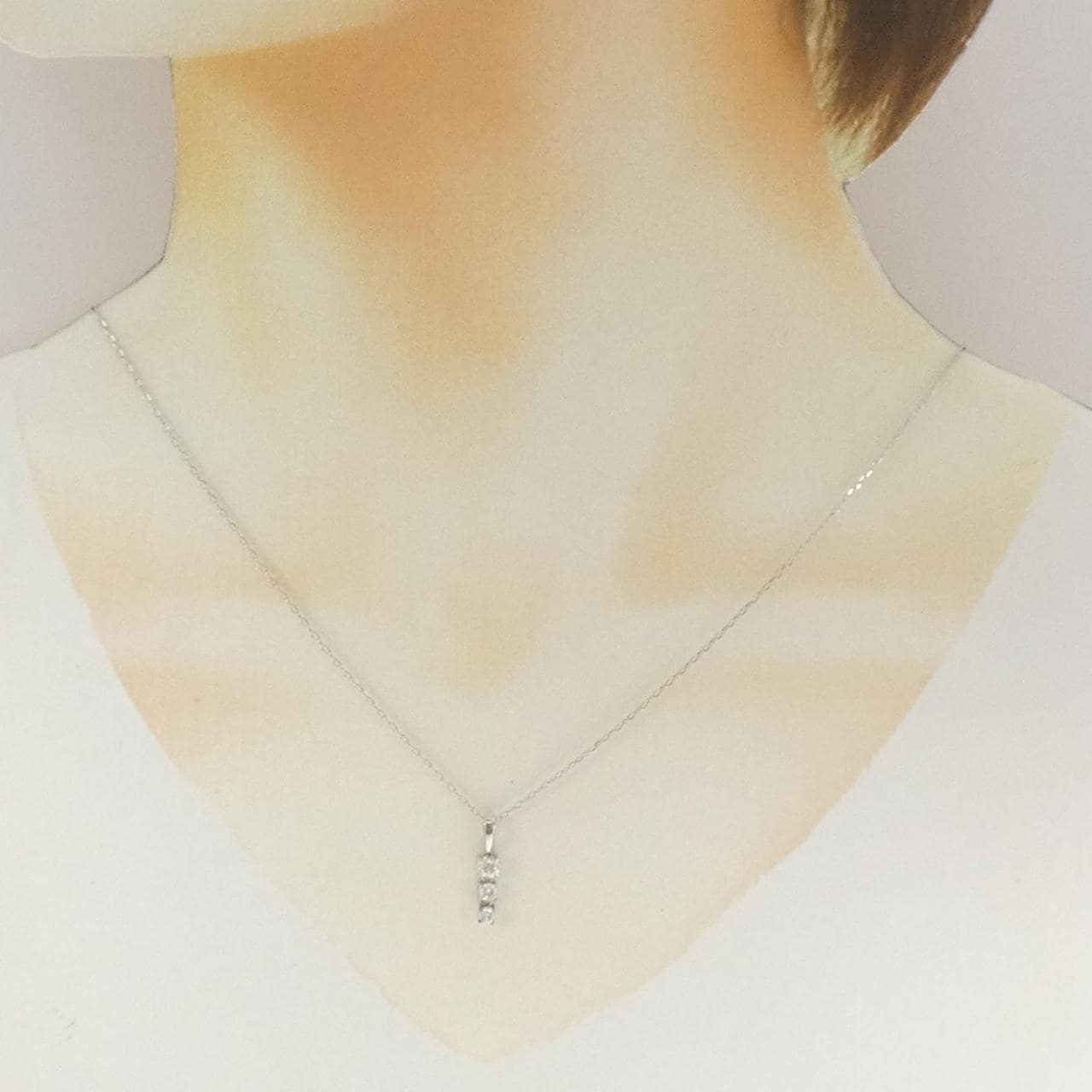PT900/PT850 ダイヤモンド ネックレス 0.337CT