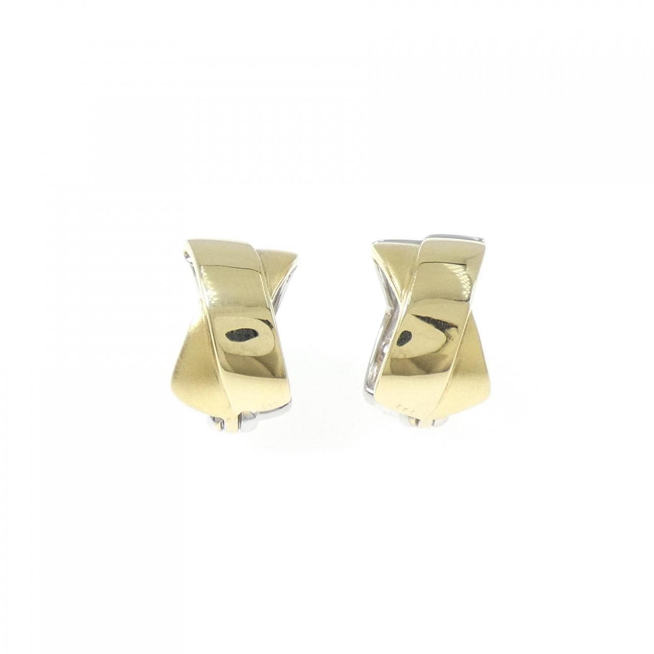 K18YG/K18WG鑽石耳夹0.10CT