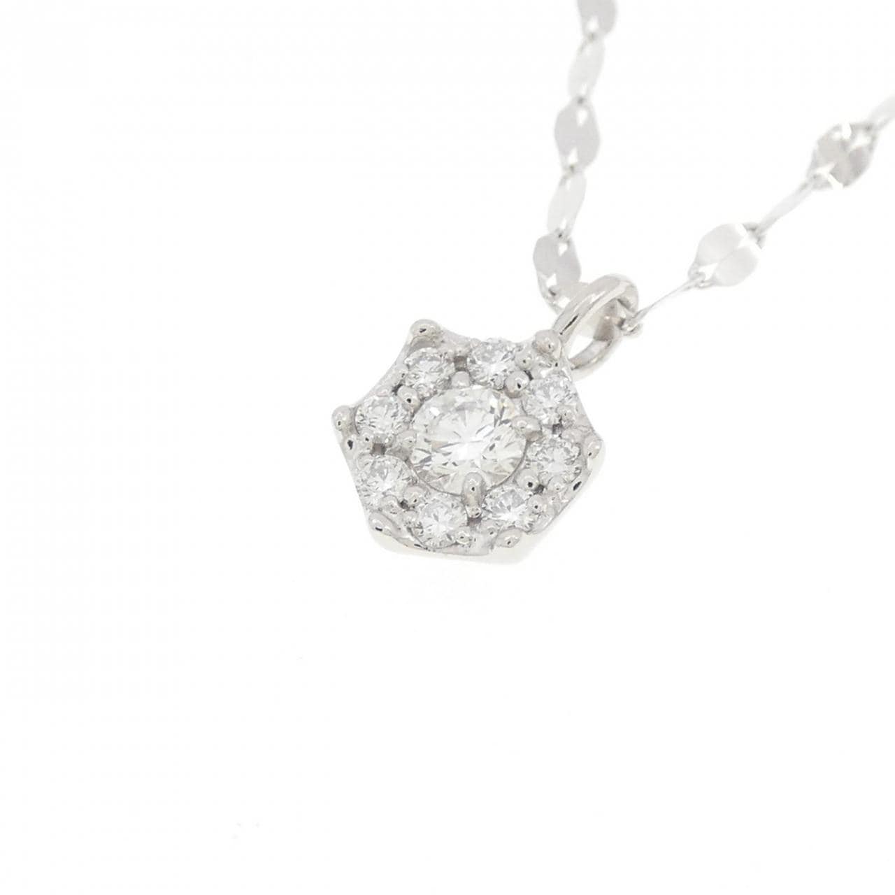 PT900/PT850 ダイヤモンド ネックレス 0.14CT
