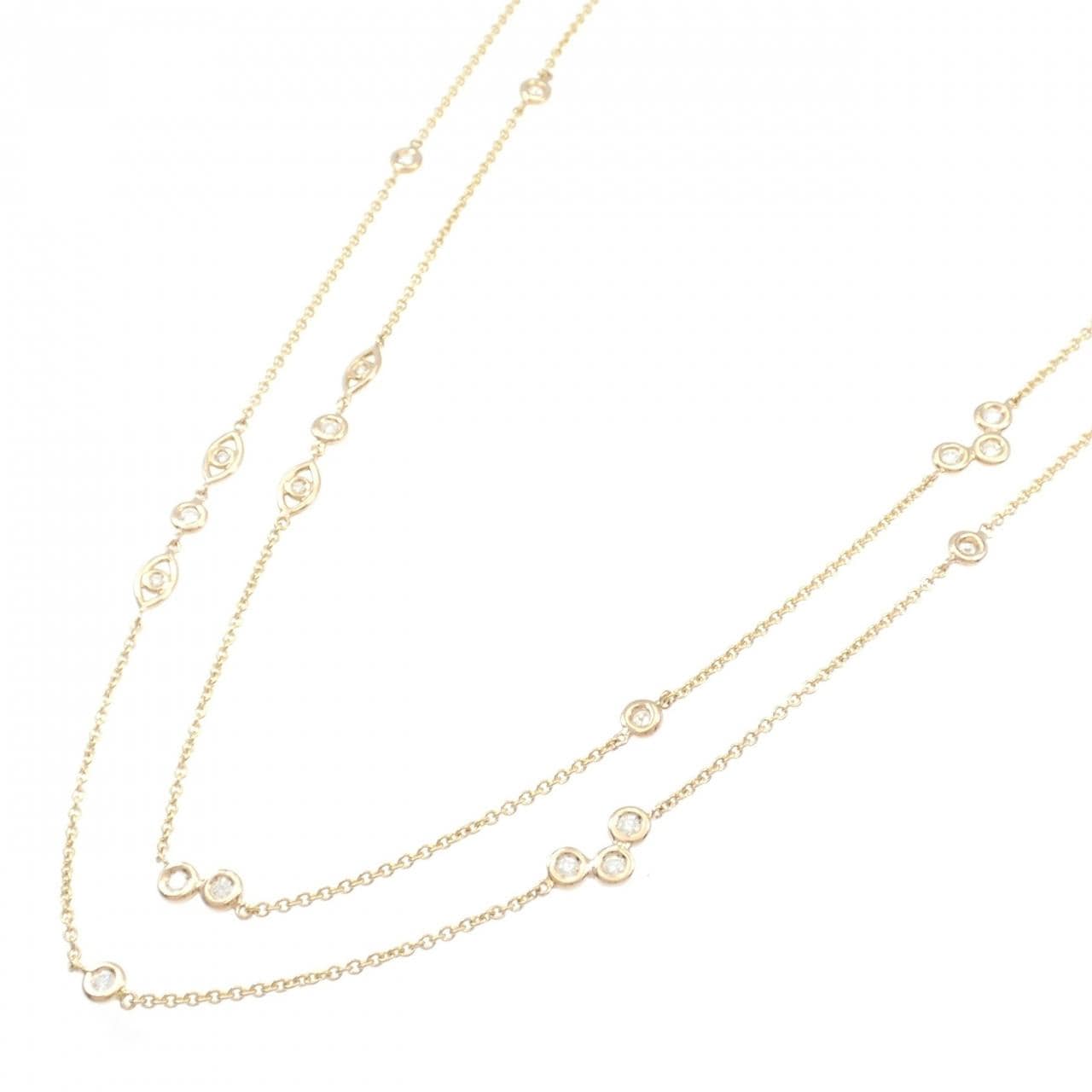 750PG ダイヤモンド ネックレス