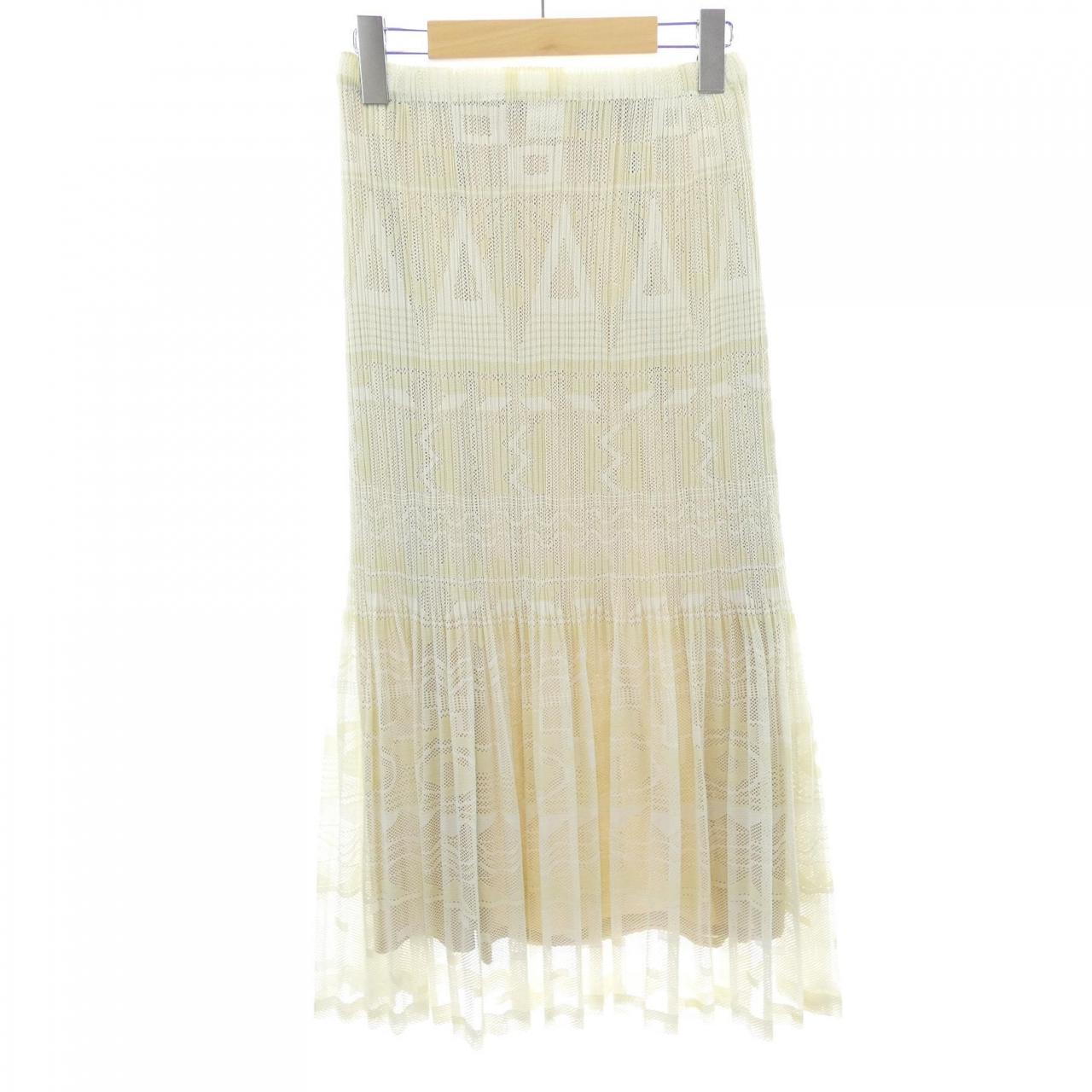 プリーツプリーズ PLEATS PLEASE 2007 幾何学メッシュ 消しプリーツ PP61-JG674 7561033 スカート