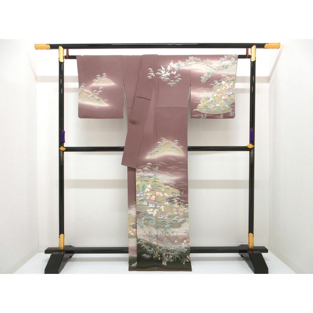 访问着友禅加工Bokashi染丸和四方木瓜