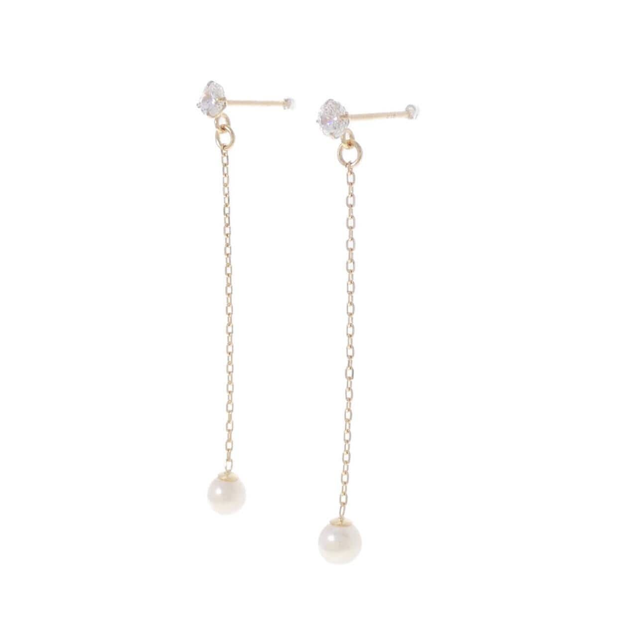 K18YG アコヤパール ピアス 3.7mm