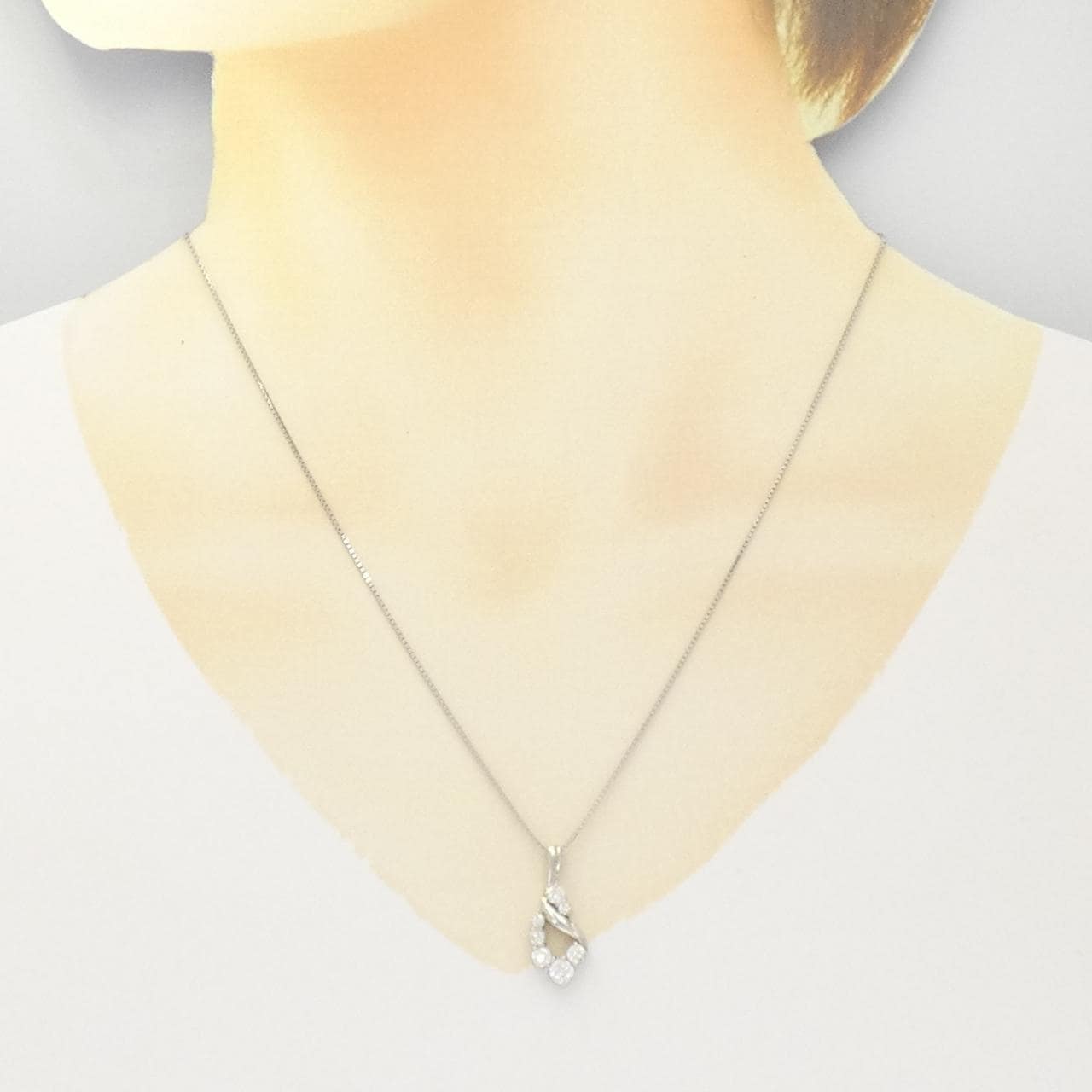 PT ダイヤモンド ネックレス 0.645CT