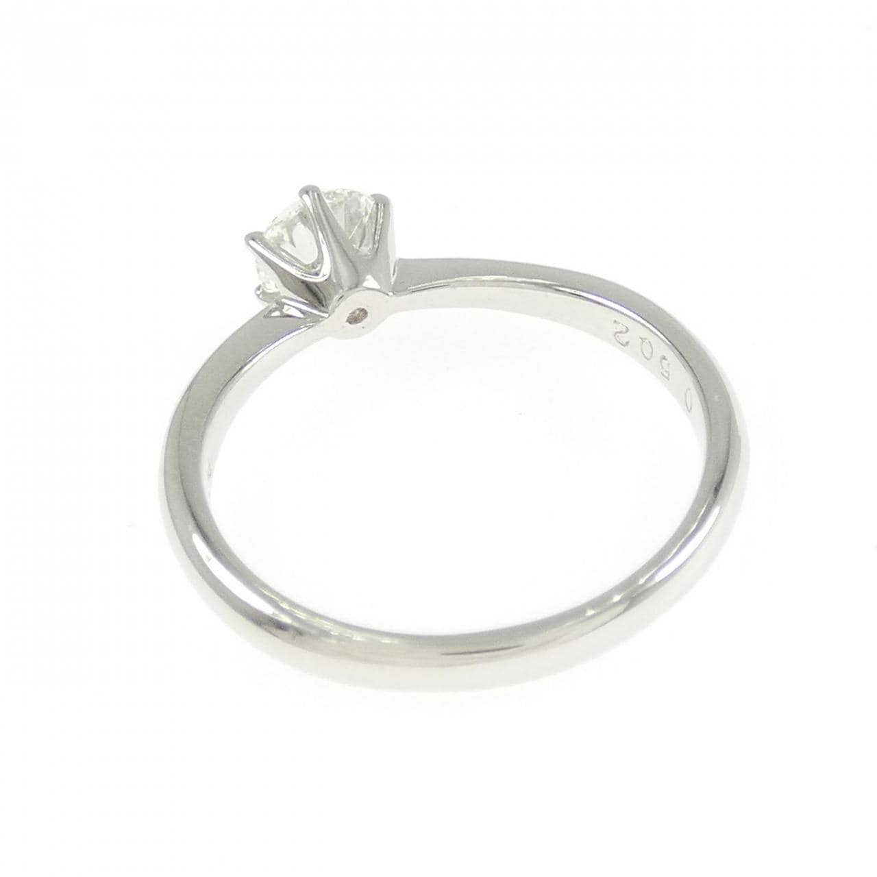 PT950 ダイヤモンド リング 0.502CT H VS1 VG