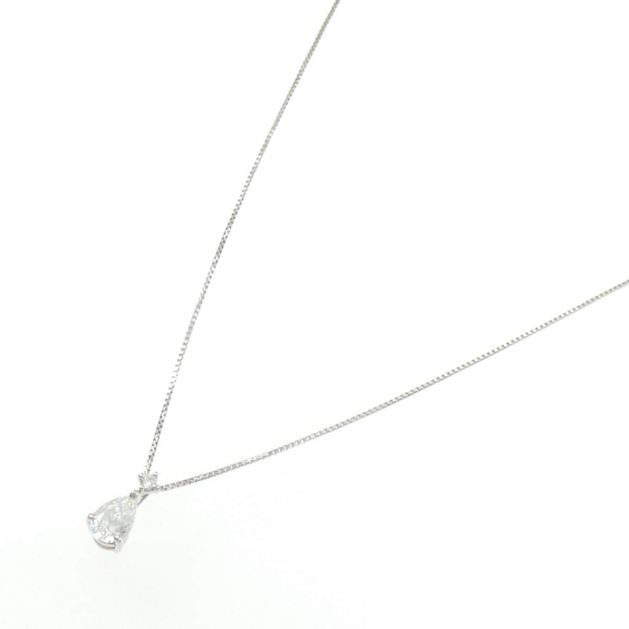 PT950/PT850 ダイヤモンド ネックレス 0.311CT D SI1 ペアシェイプ