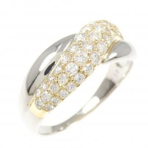 PT900/K18YG ダイヤモンド リング 0.80CT