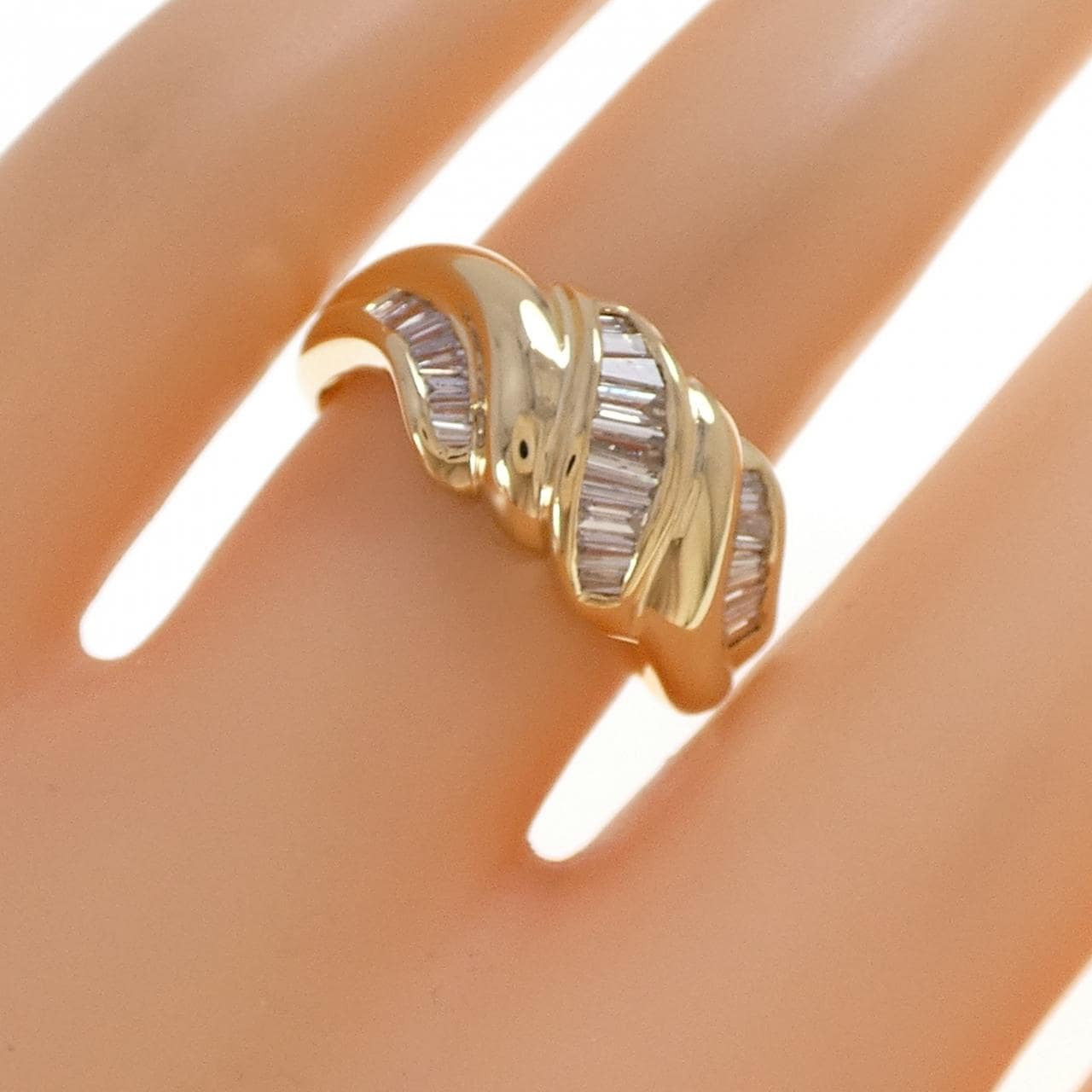 K18YG ダイヤモンド リング 0.50CT