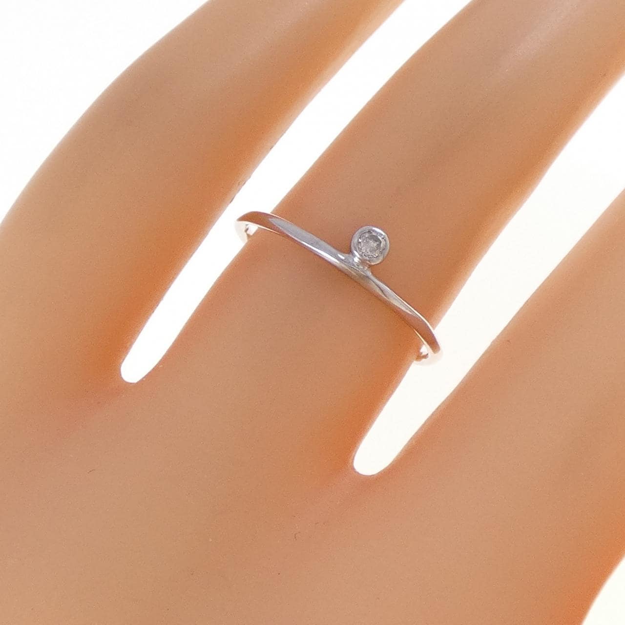 K10WG ダイヤモンド リング 0.02CT