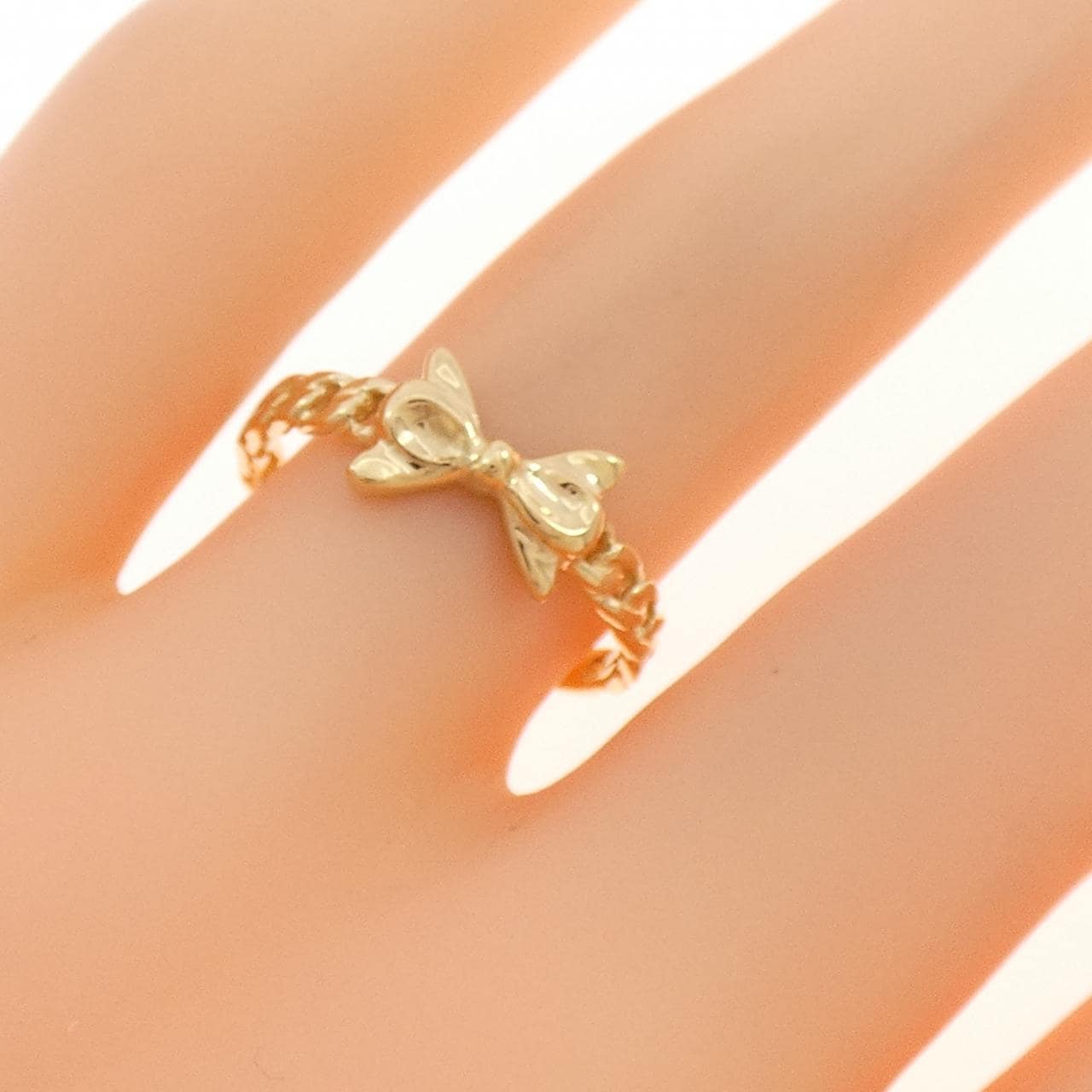 K18YG リボン リング