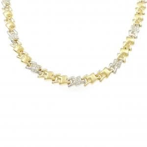 750YG/750WG ダイヤモンド ネックレス 0.31CT