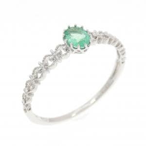 K10WG エメラルド リング 0.15CT
