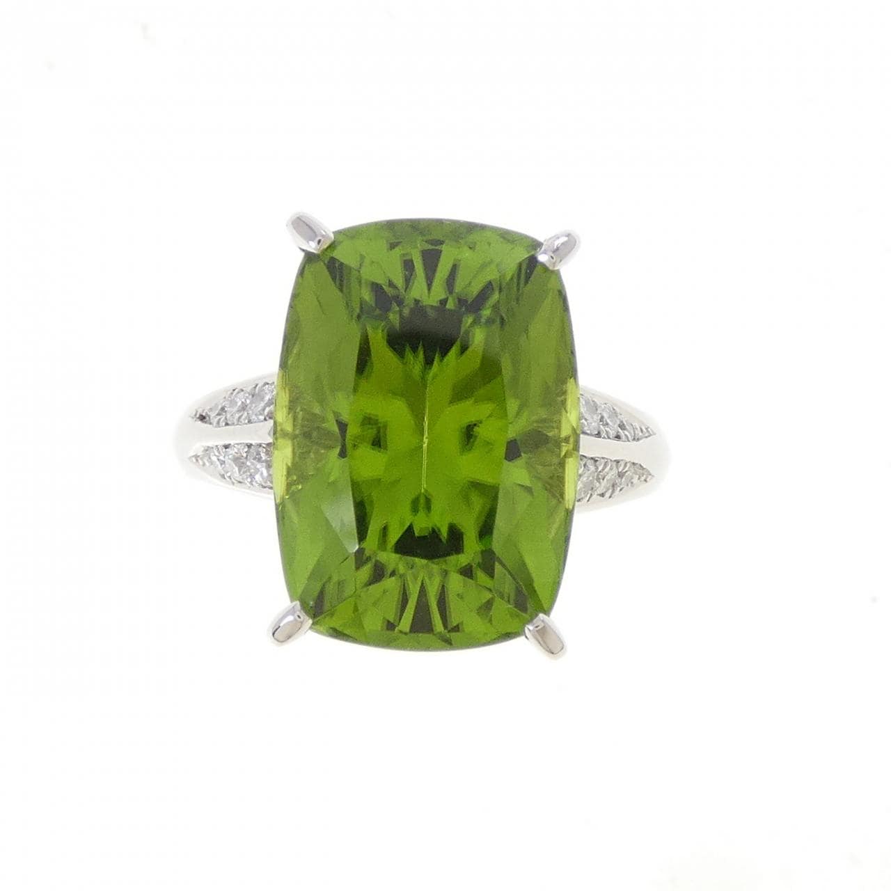PT900 ペリドット リング 11.91CT