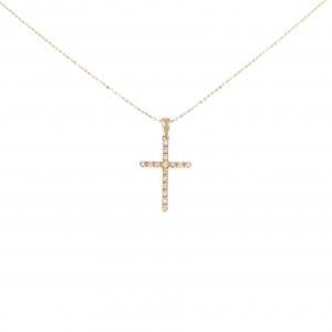 フォリフォリ クロス ダイヤモンド ネックレス 0.11CT