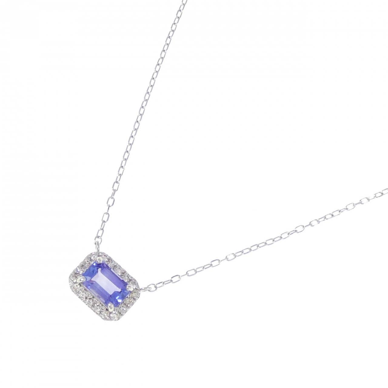 【新品】PT タンザナイト ネックレス 0.67CT