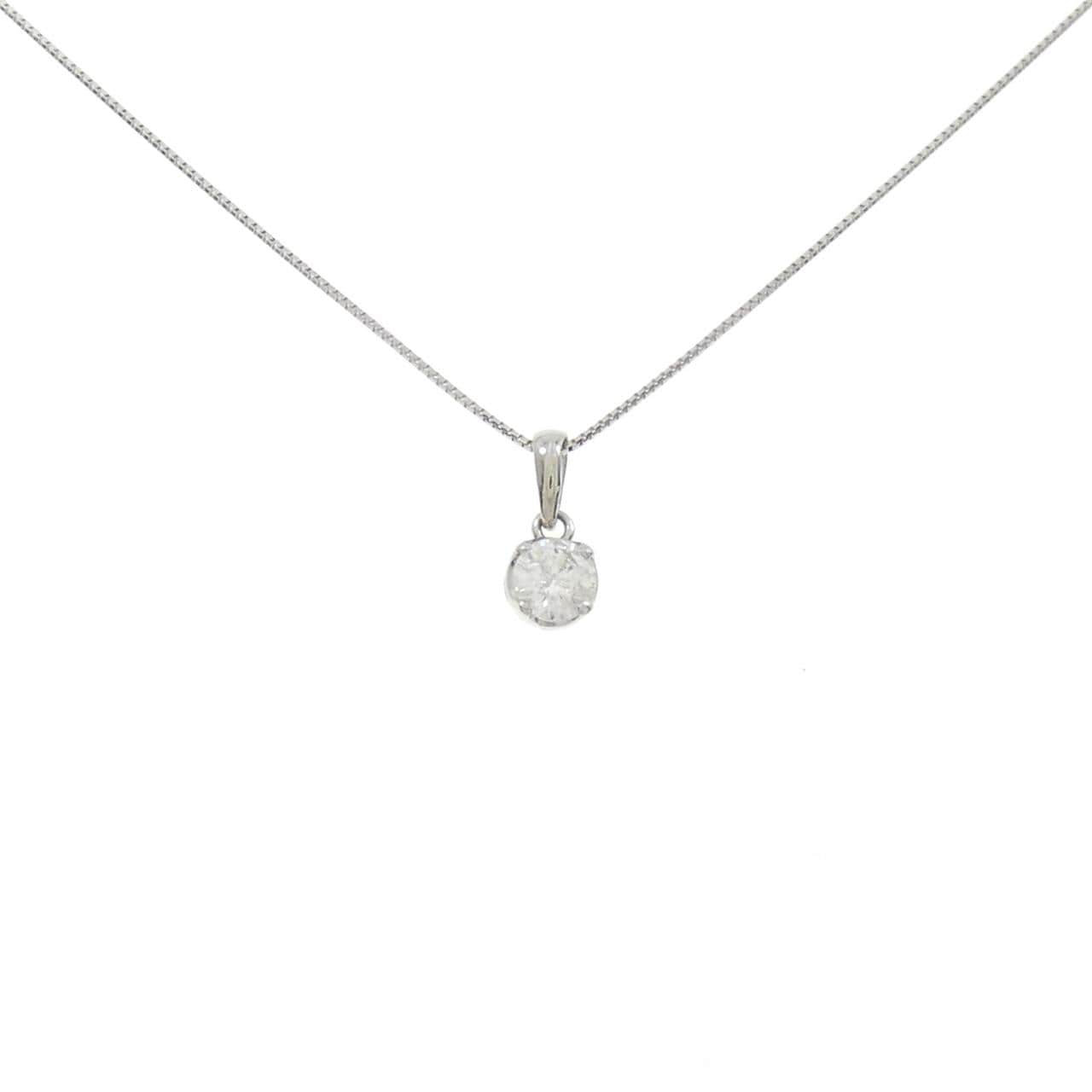 PT ソリティア ダイヤモンド ネックレス 0.30CT