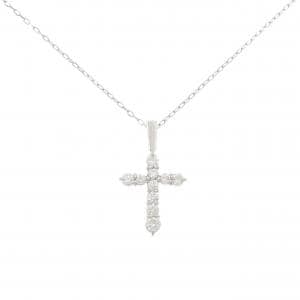 PT900/PT850 クロス ダイヤモンド ネックレス 0.50CT