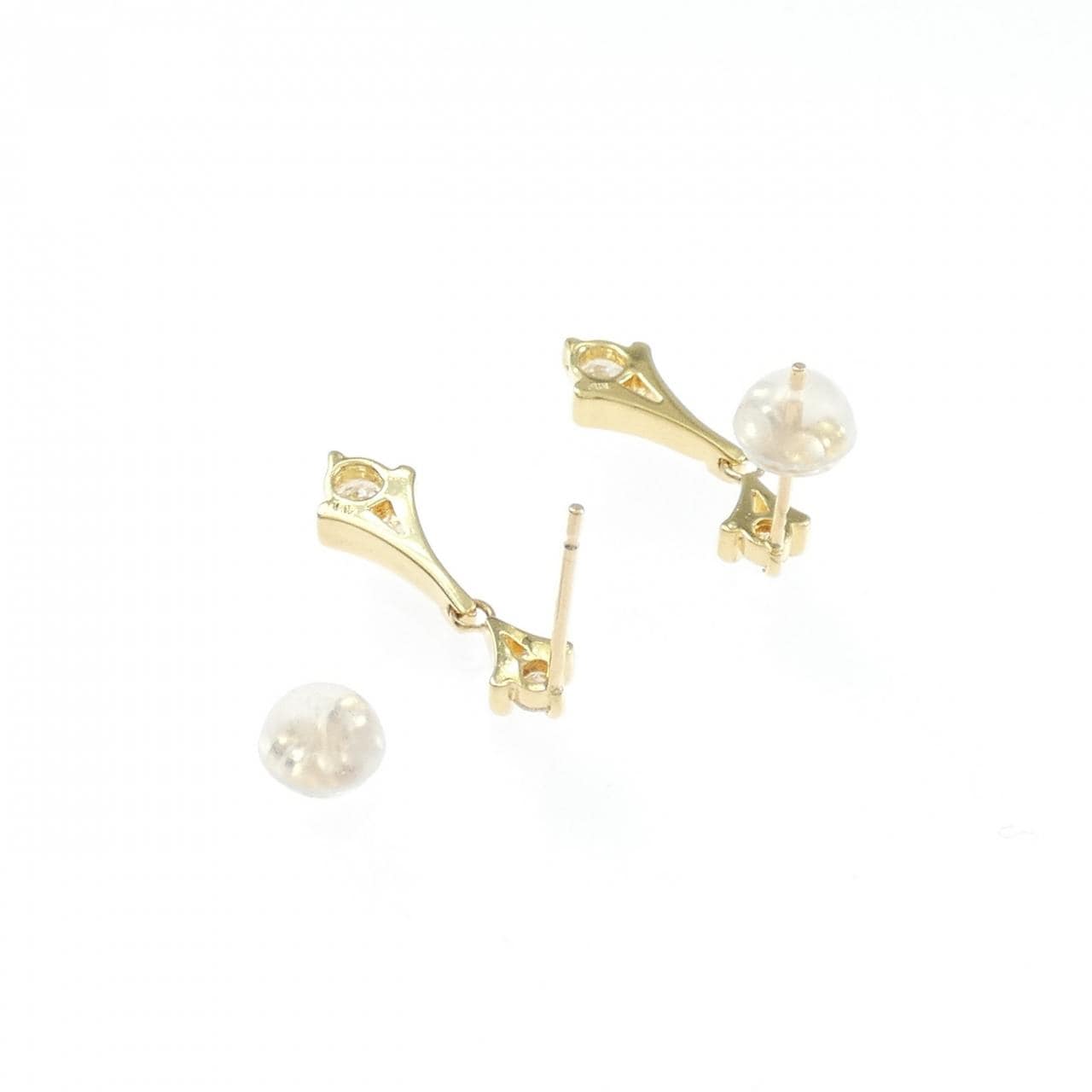 K18YG ダイヤモンド ピアス 0.4CT