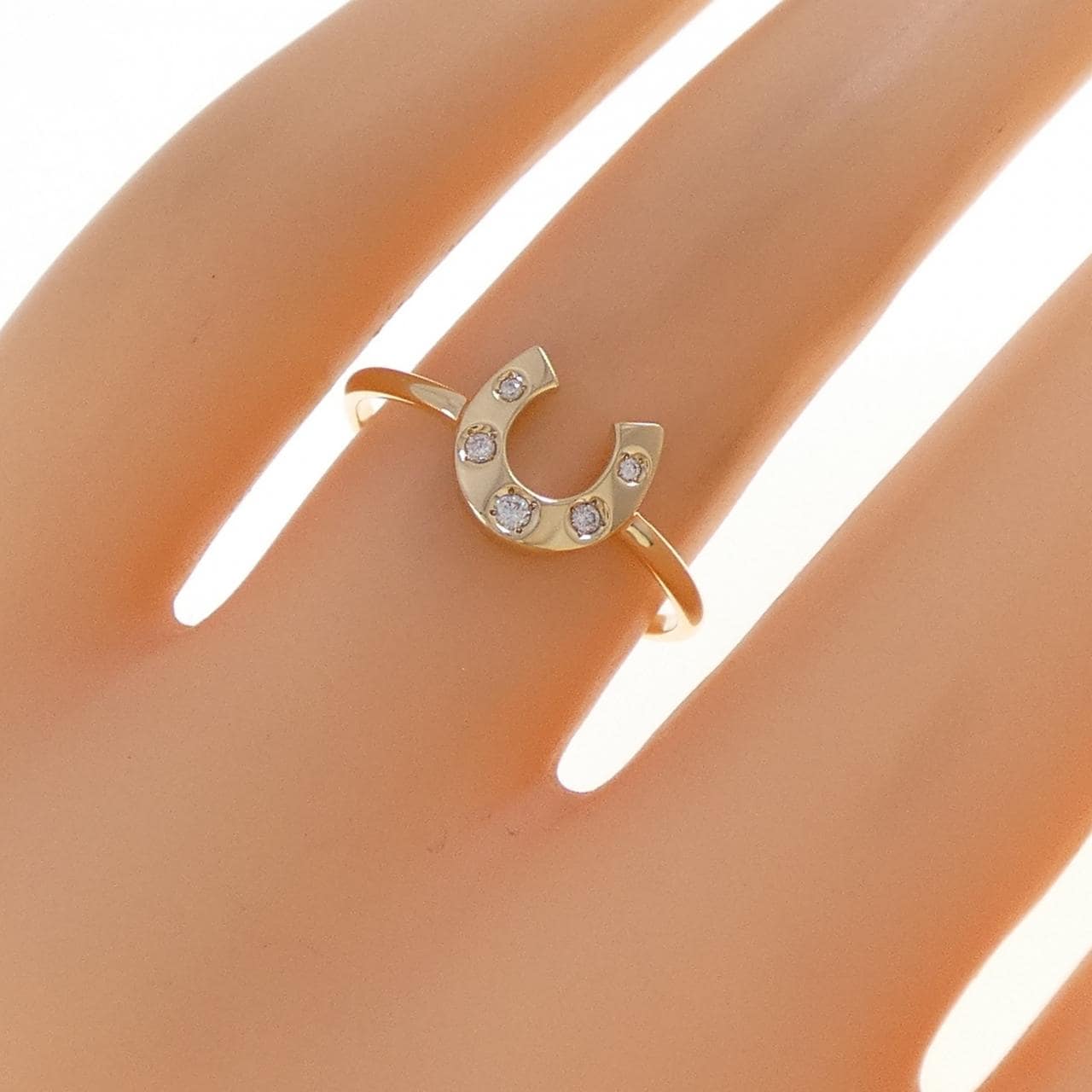 Ethe 馬蹄形鑽石戒指 0.04CT