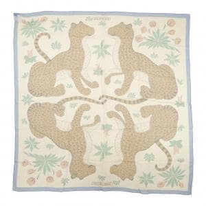 エルメス HERMES LES LEOPARDS H342953S　カレジェアン140 ショール