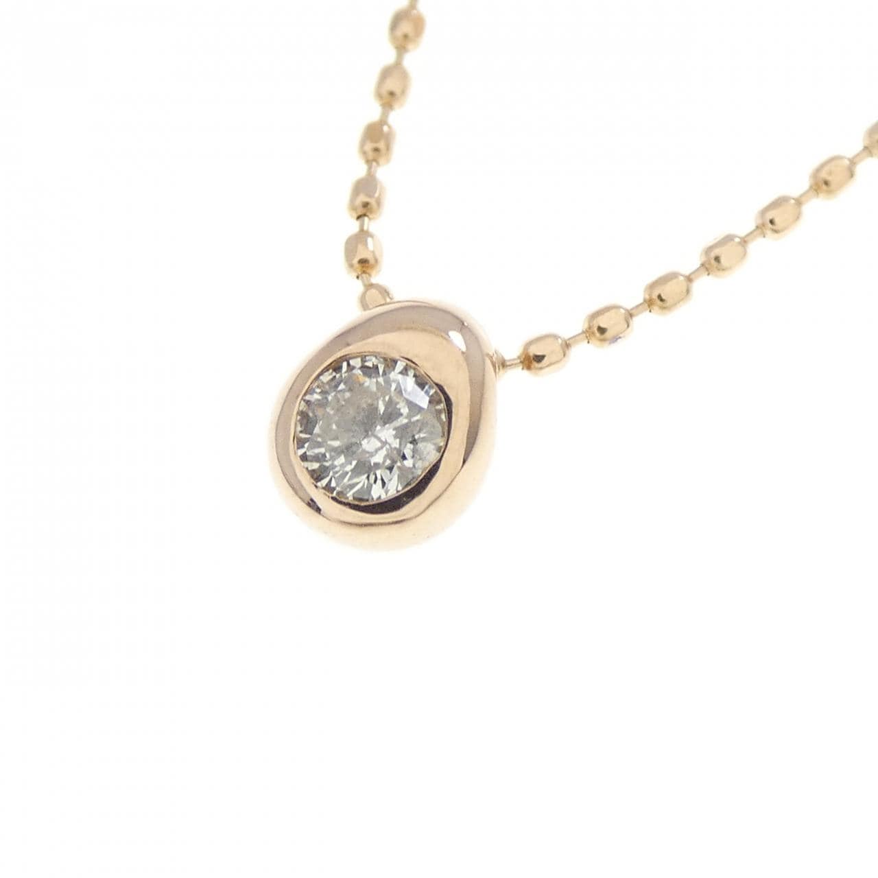 K18PG ダイヤモンド ネックレス 0.08CT