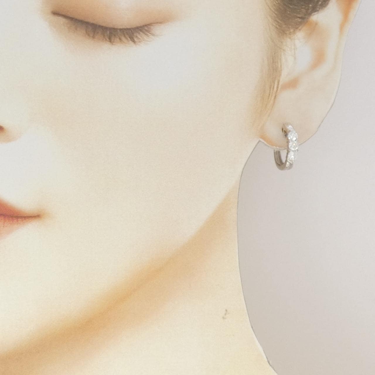 PT900 ダイヤモンド ピアス 0.78CT