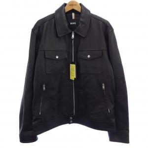 ボス BOSS レザーライダースジャケット
