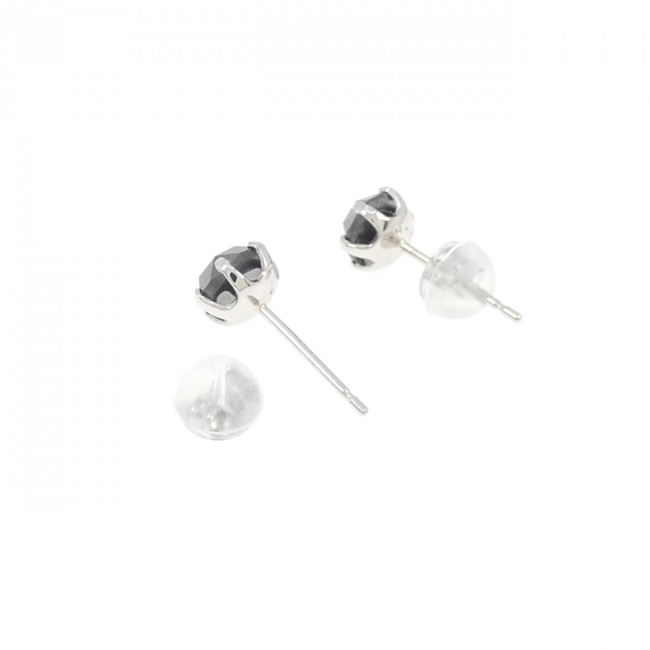 PT900 Solitaire Diamond Earrings 1.0CT
