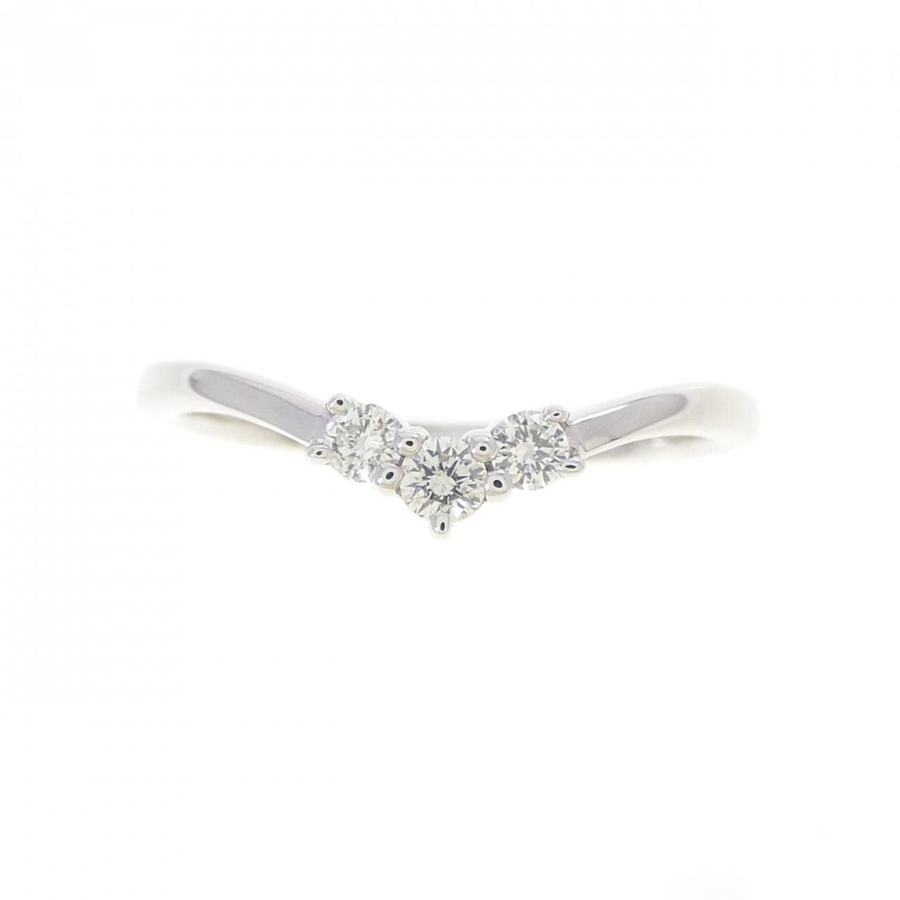 K18WG ダイヤモンド リング 0.13CT