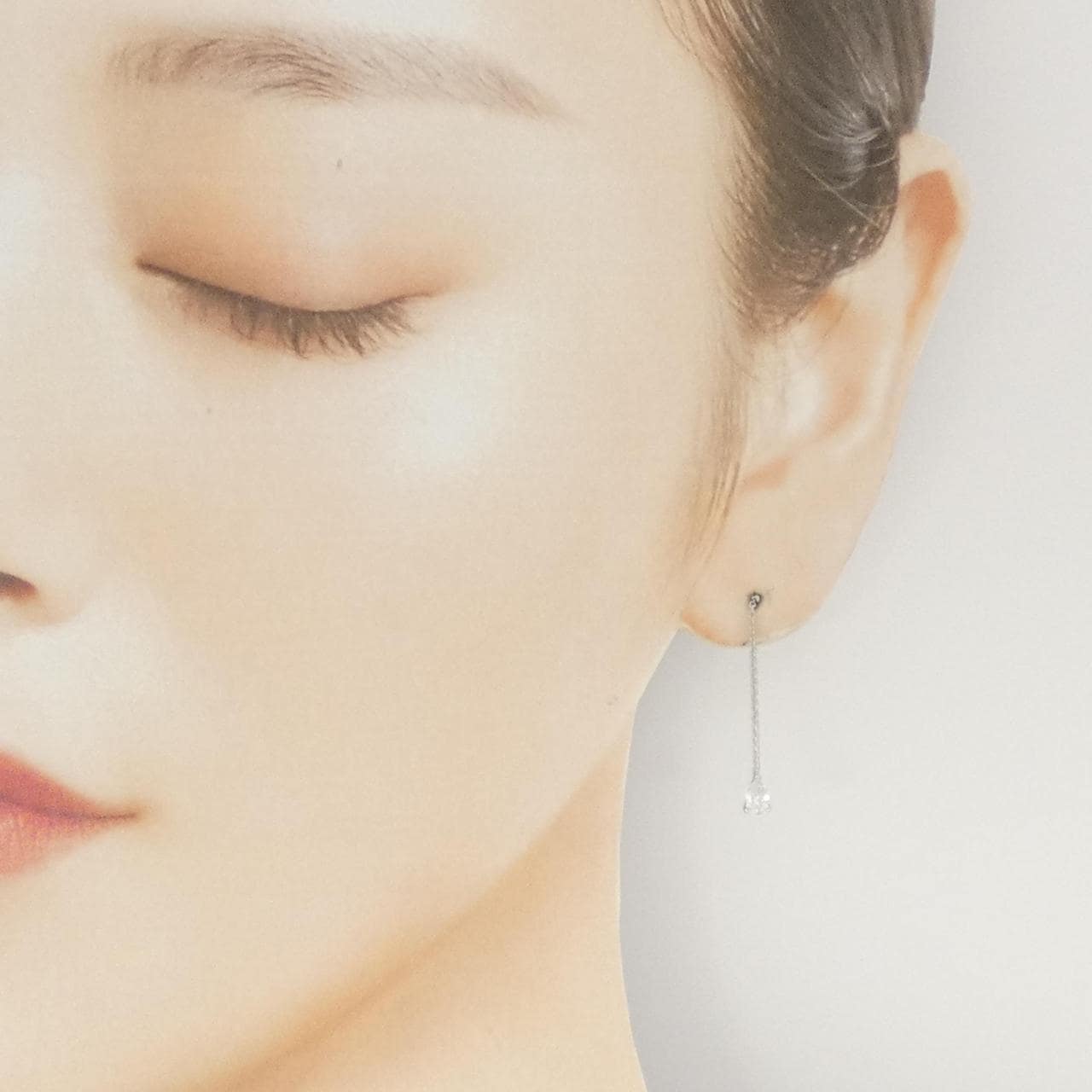 PT900 ダイヤモンド ピアス 0.27CT