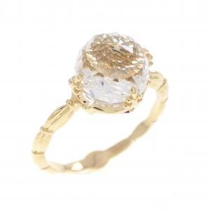 K18YG クオーツ リング