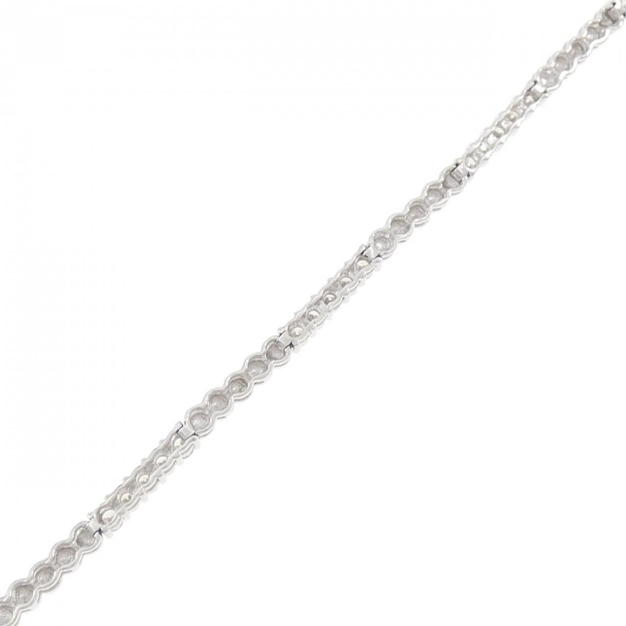 K18WG ダイヤモンド ブレスレット 1.00CT