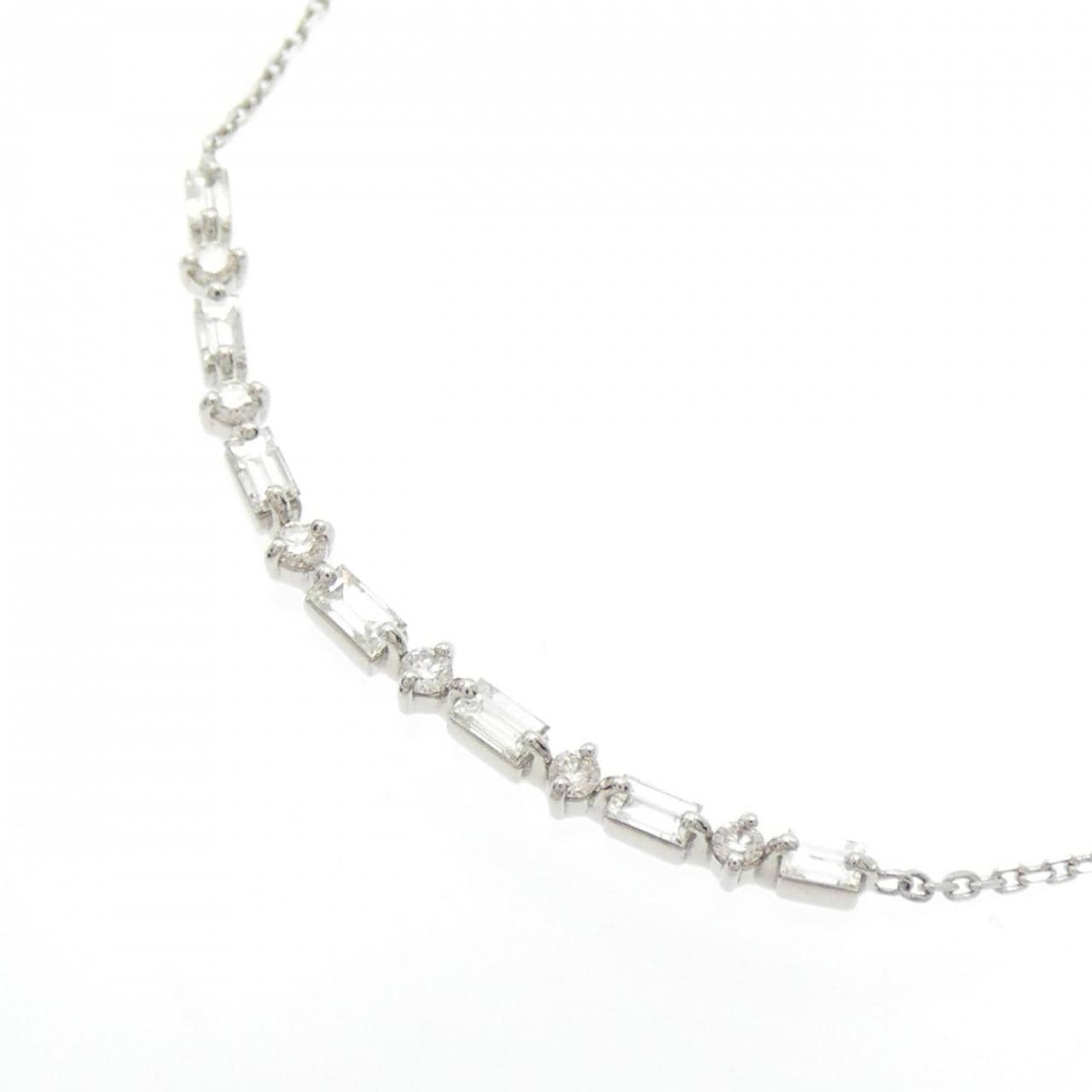 【新品】PT900/PT850 ダイヤモンド ネックレス 0.30CT